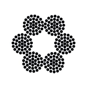 6X36 BULL FIBER CORE STEEL WIRE ROPE