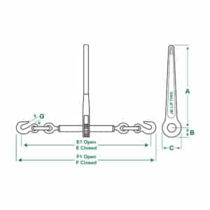 LOAD BINDER RATCHET TYPE
