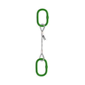 ONE LEG STEEL WIRE ROPE SLING MASTER LINK TO MASTER LINK – RING AND RING