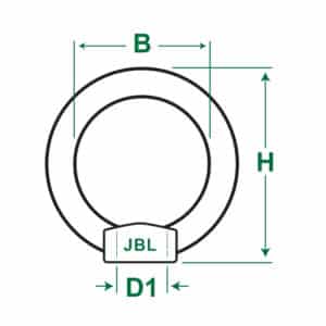 STAINLESS STEEL EYE NUT