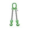 TWO LEG CHAIN SLING WITH EYE SLING HOOK SAFETY LATCH TYPED