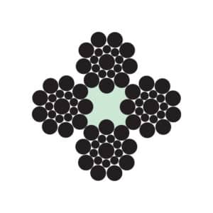 4X19S (1-9-9) + FC STEEL WIRE ROPE