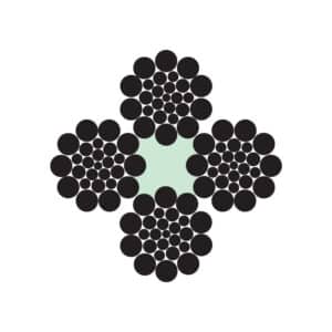 4x26WS (10-5+5-5-1) + FC STEEL WIRE ROPE