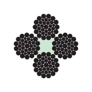 4x36WS (1-7-7+7-14) + FC STEEL WIRE ROPE