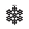 6X7(6-1) - IWRC STEEL WIRE ROPE