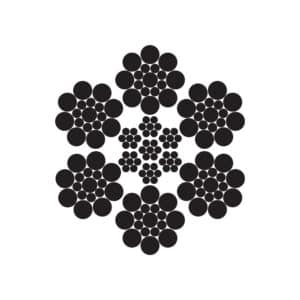 6x17S(1-8-8) - IWRC STEEL WIRE ROPE