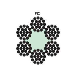 6X19M(12/6-1) - FC STEEL WIRE ROPE