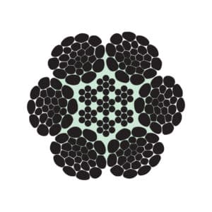 6x26WS(10-5+5-5-1)+IWRC STEEL WIRE ROPE