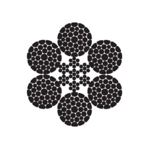 6X36WS(14-7+7-7-1) - K+ IWRC STEEL WIRE ROPE