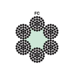 6X37M (18/12/6-1) - FC STEEL WIRE ROPE