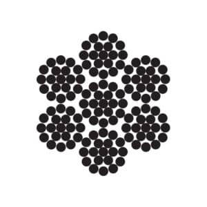 7X19M (12/6-1) WSC STEEL WIRE ROPE