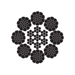 K-8x26WS (10-5+5-5-1)+IWRC STEEL WIRE ROPE