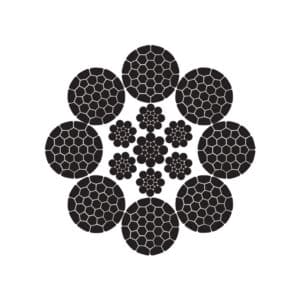 K-8X31WS (1-6-6+6-12)+WRC STEEL WIRE ROPE