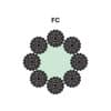 8X41WS (16-8+8-8-1)+FC STEEL WIRE ROPE