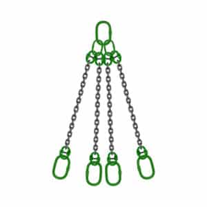 FOUR LEG CHAIN SLING END FITTING WITH MASTERLINK