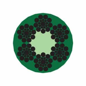 6X19S (9-9-1)+FC-PVF STEEL WIRE ROPE