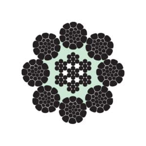 K-8X26WS (10-5+5-5-1)+IWRC STEEL WIRE ROPE