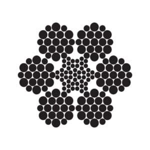 6X19W (1-6-6+6)+IWRC STEEL WIRE ROPE