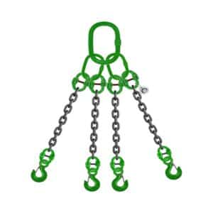 FOUR LEG CHAIN SLING WITH EYE SLING LATCH HOOK