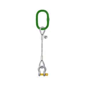 ONE LEG STEEL WIRE ROPE SLING WITH BOW-SHAPED SHACKLE SCREW PIN