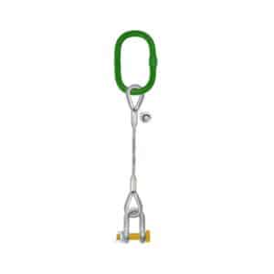 ONE LEG STEEL WIRE ROPE SLING WITH D-SHAPED SHACKLE BOLT TYPE