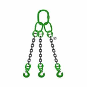 THREE LEG CHAIN SLING WITH EYE SLING LATCH HOOK