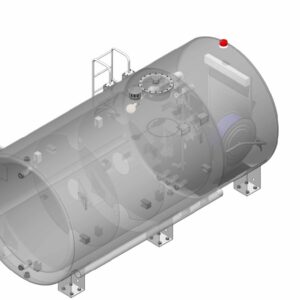 2500 Litre double steel walled Fuel Bowser with trolley Dwg-7
