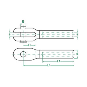 Stainless Open Swage Sockets