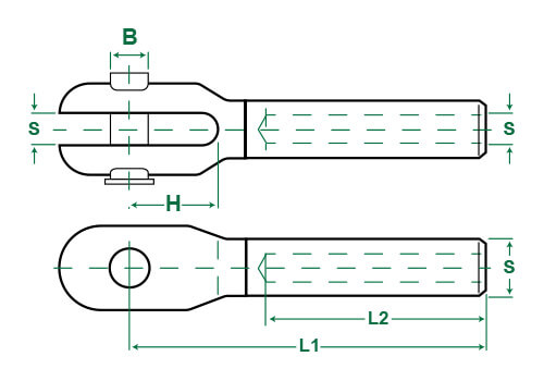 Stainless Open Swage Sockets