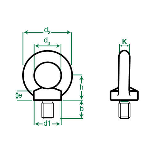 Galvanized Lifting Eye Bolt