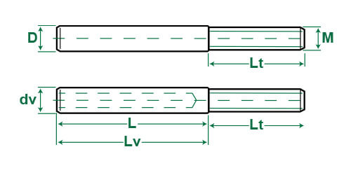 Stainless Swage Thread Stud Ends